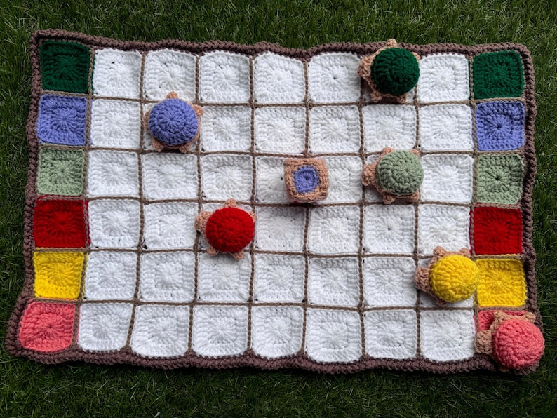 Turtle Racing Board Game Crochet Pattern