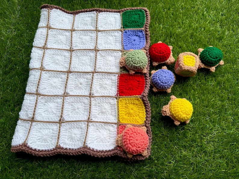 Turtle Racing Board Game Crochet Pattern