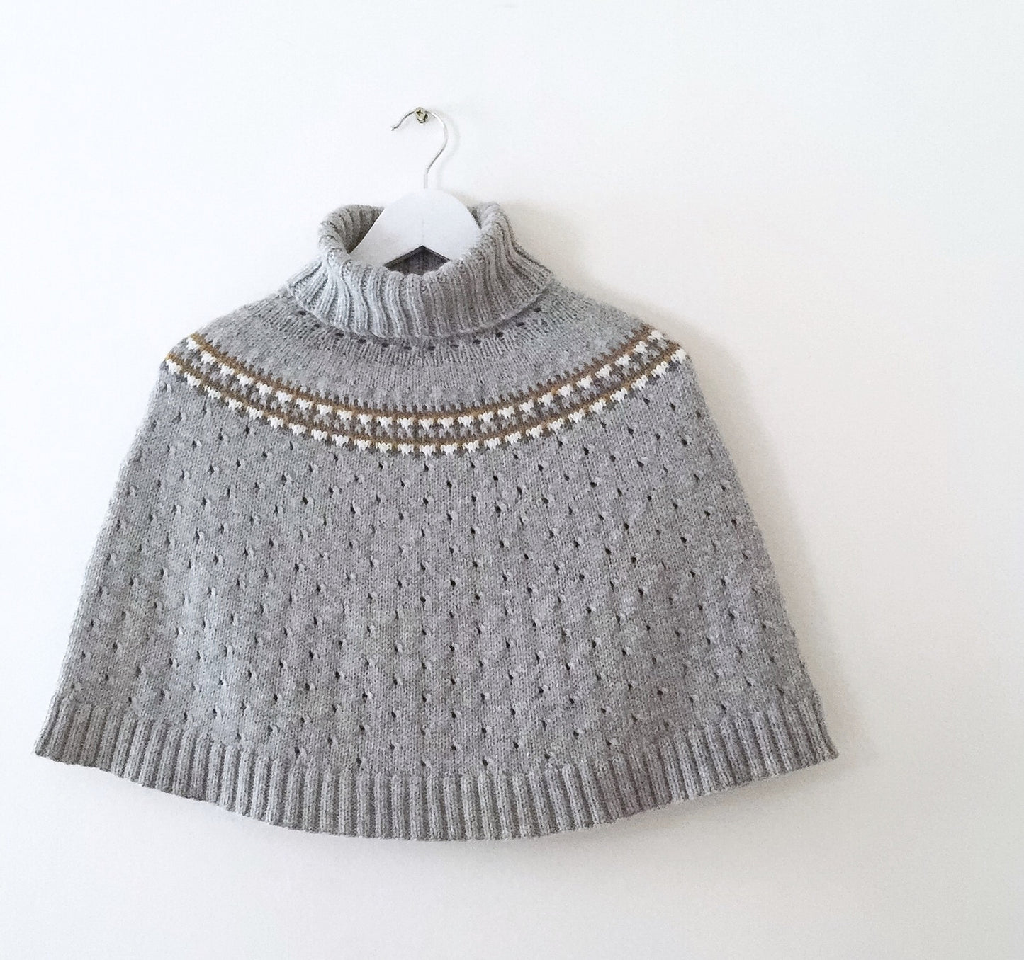 Indigo Frost Poncho Knitting Pattern