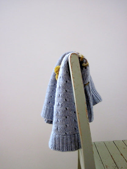 Indigo Frost Poncho Knitting Pattern