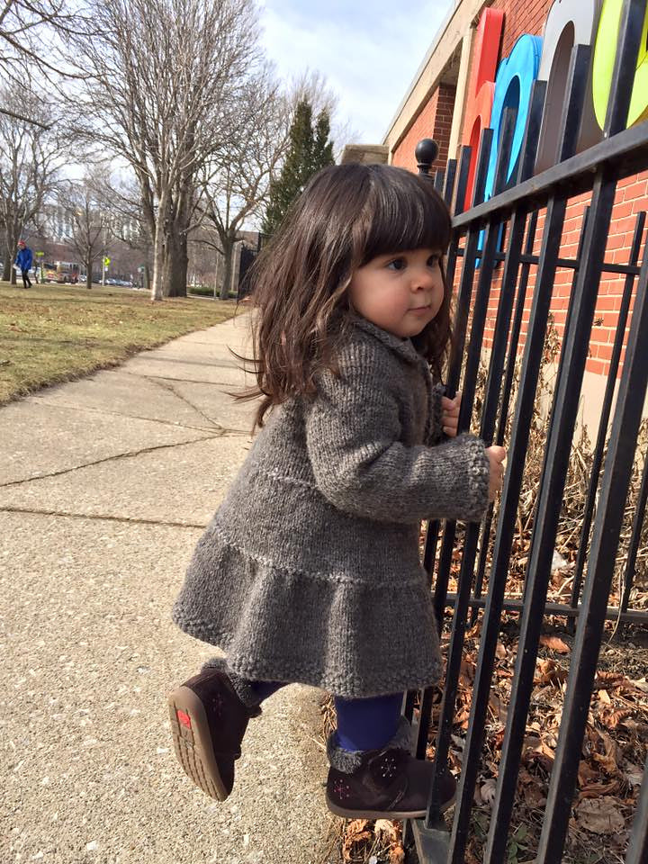 Baby + Toddler Tiered Coat Knitting Pattern