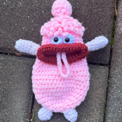 Monster Keychain Pouch Crochet Pattern