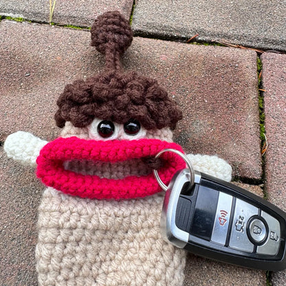 Monster Keychain Pouch Crochet Pattern