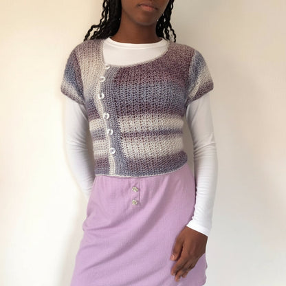 Off-set Cardigan Crochet Pattern