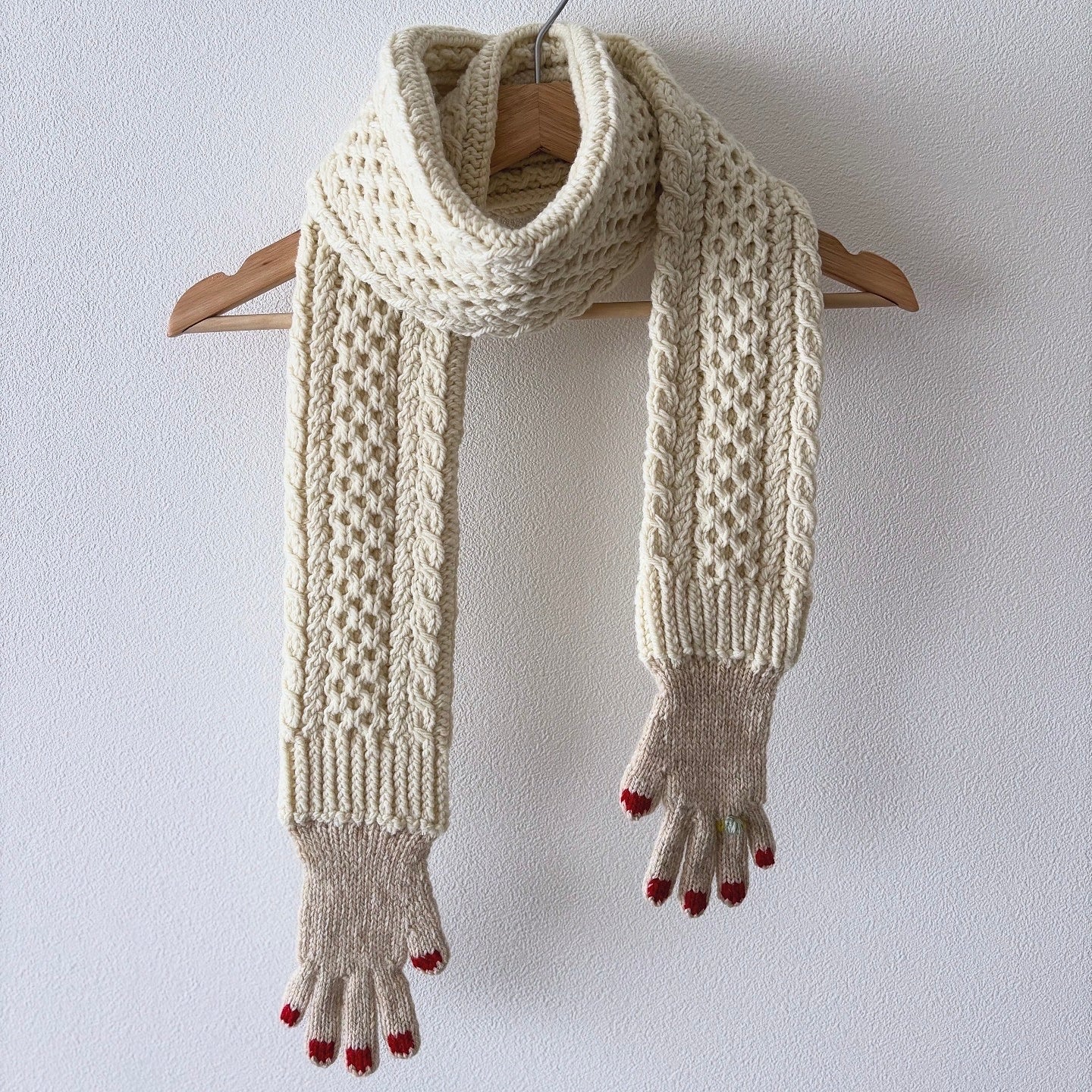 Hands Scarf Knitting Pattern