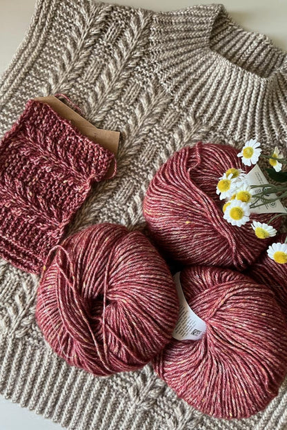 Herbarium Slipover Knitting Pattern Aran Knitting Pattern