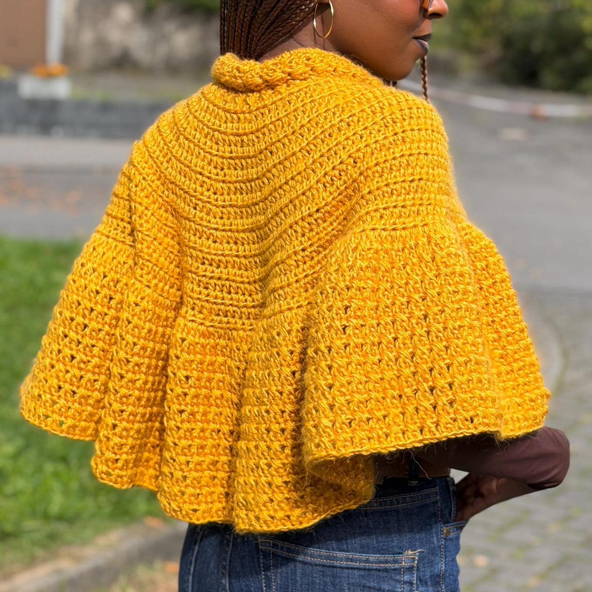 Ruffle Cape Crochet Pattern