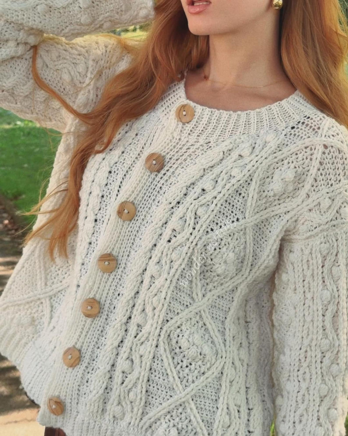 Cable Cardigan Crochet Pattern