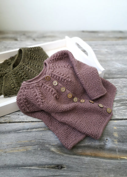 Raunioiset Mini Cardigan Knitting Pattern