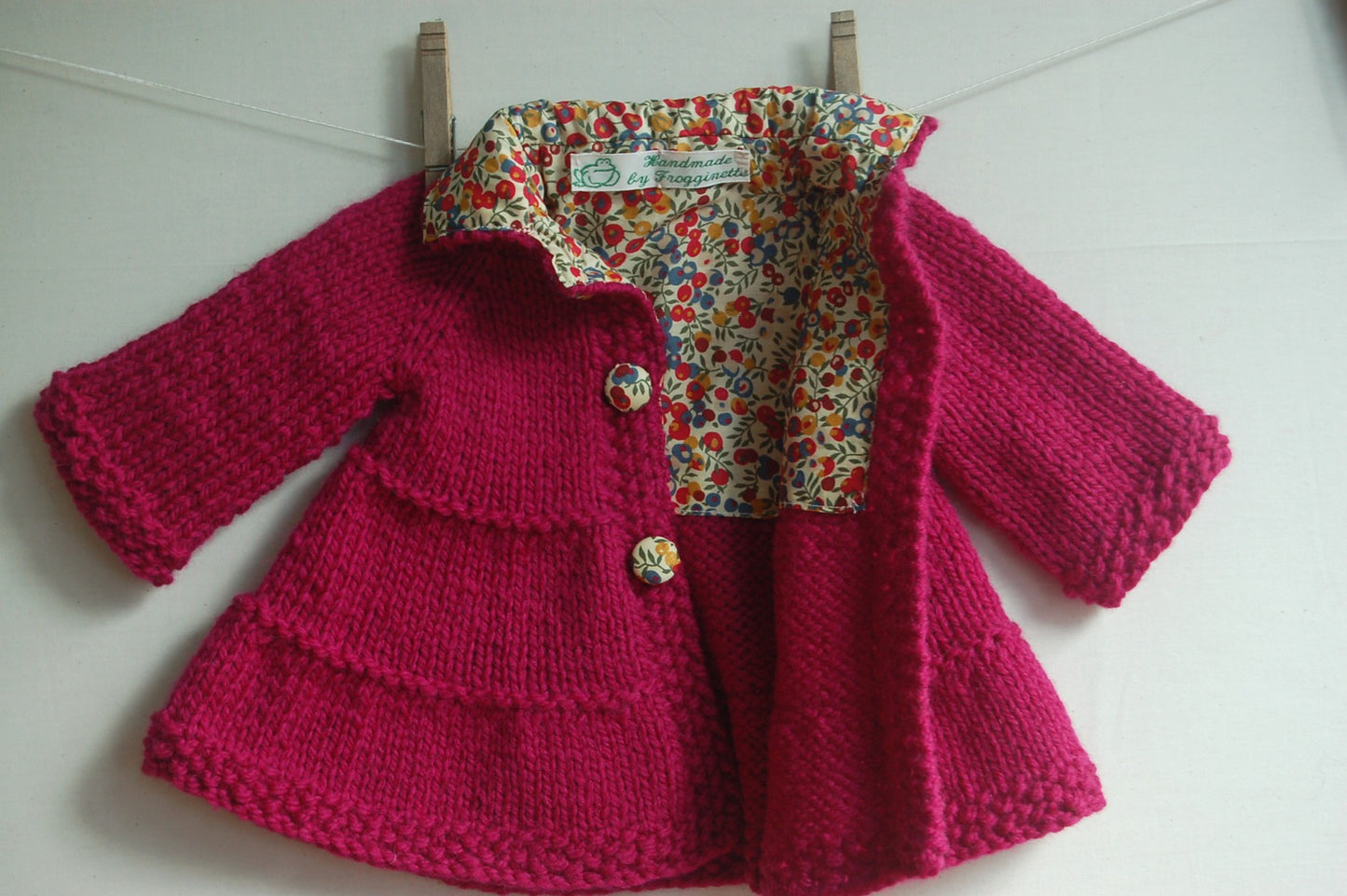 Baby + Toddler Tiered Coat Knitting Pattern