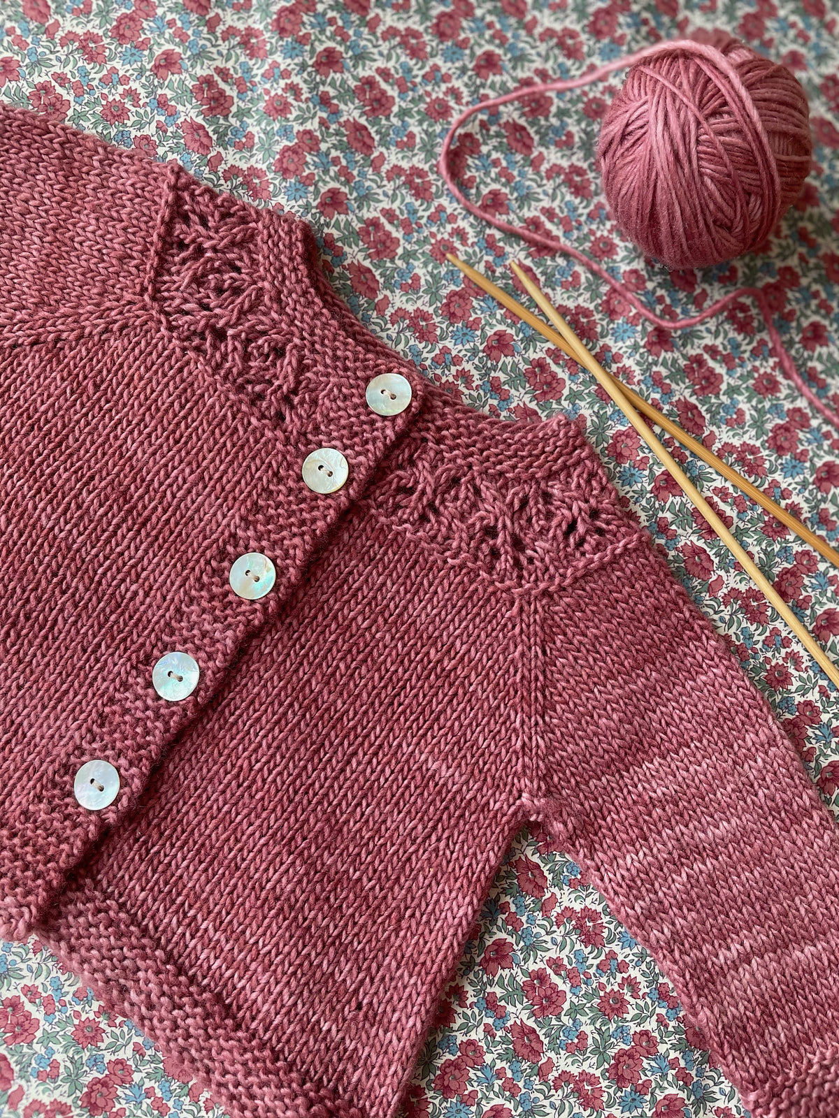 Vintage Flair Cardigan Knitting Pattern