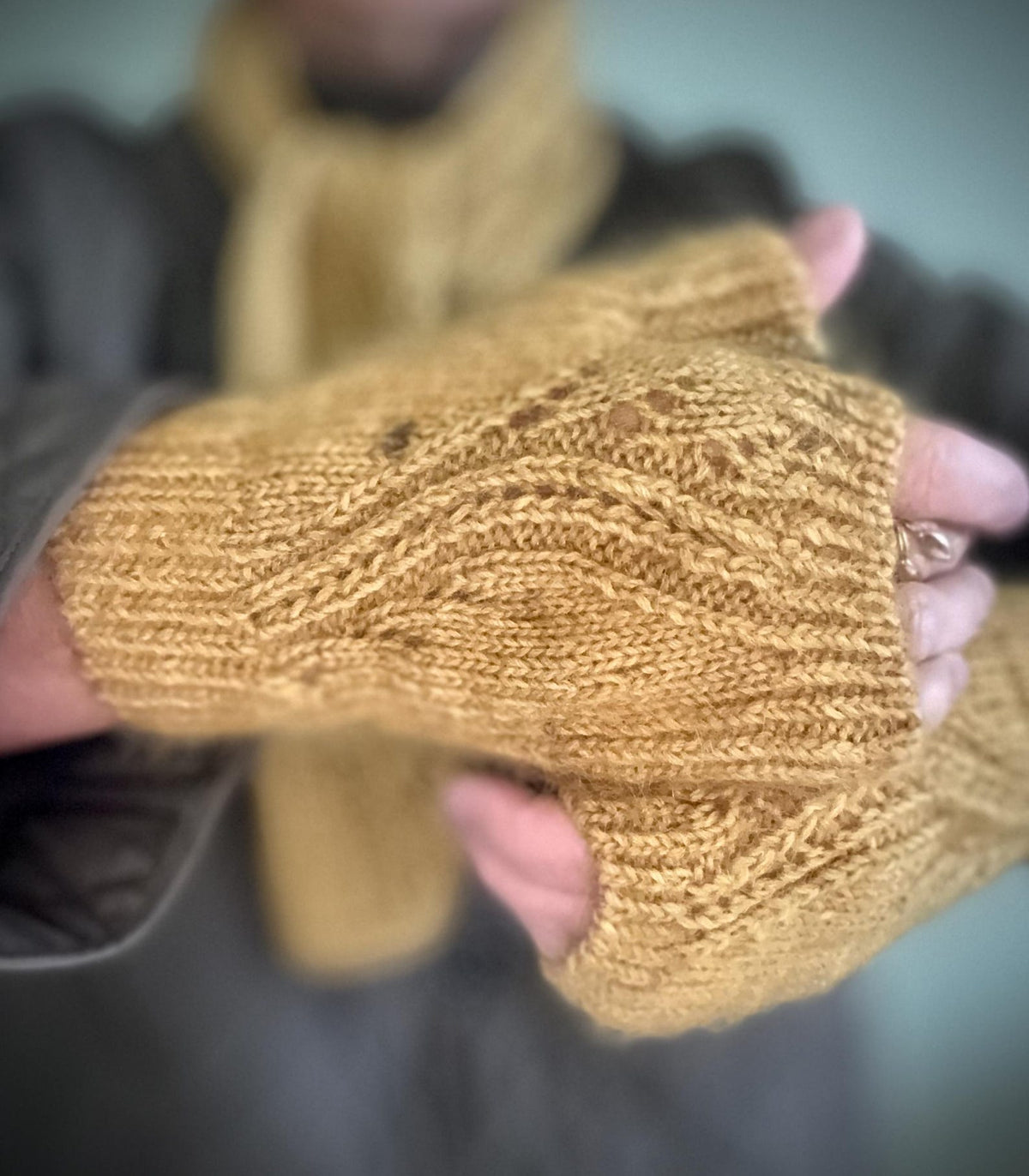 Lua Mitts Mittens Wrist Warmers Knitting Pattern