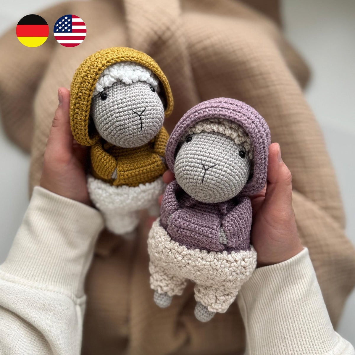 Sheep Wilma and Willi Crochet Pattern