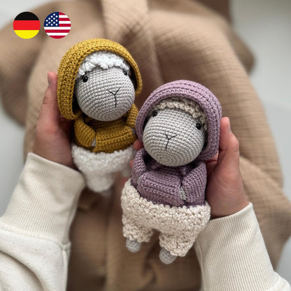 Sheep Wilma and Willi Crochet Pattern