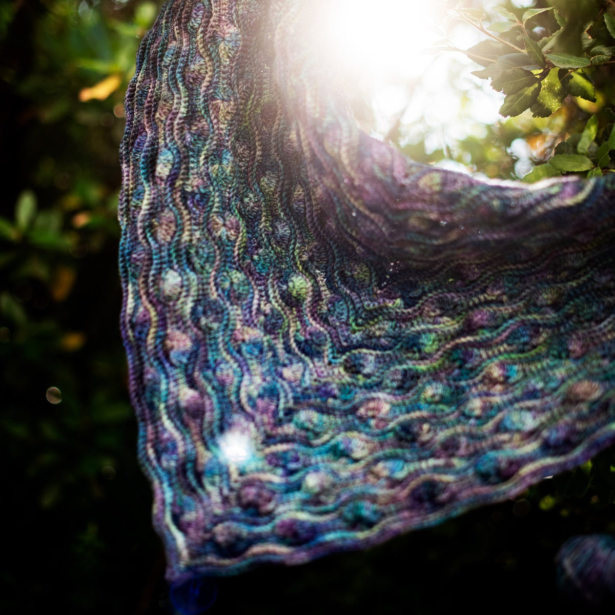 Textured Asymmetrical Shawl Crochet Pattern