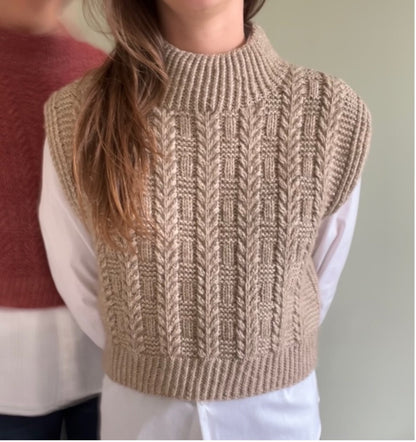 Herbarium Slipover Knitting Pattern Aran Knitting Pattern