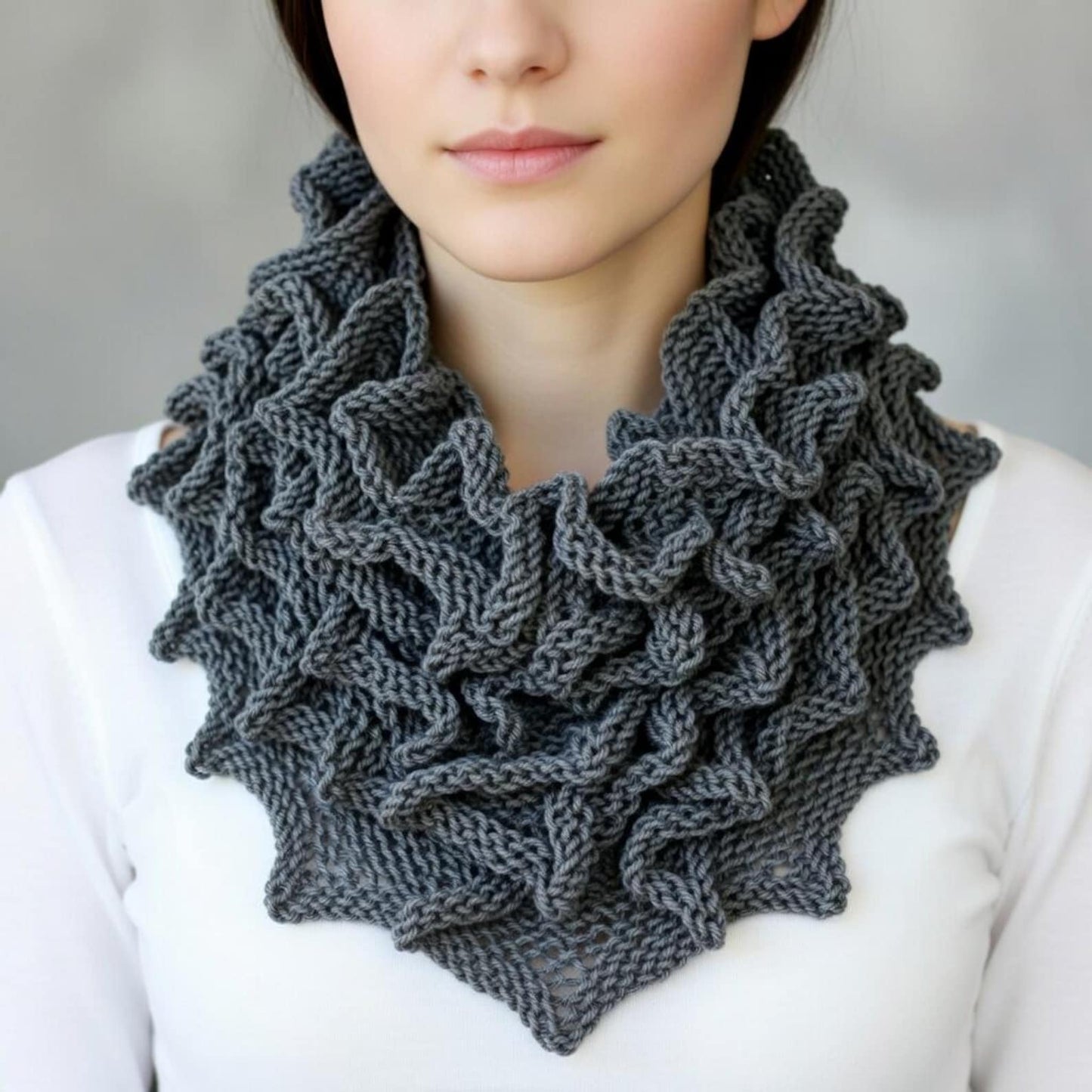 Easy Squirrel Cowl Knitting Pattern