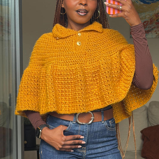 Ruffle Cape Crochet Pattern