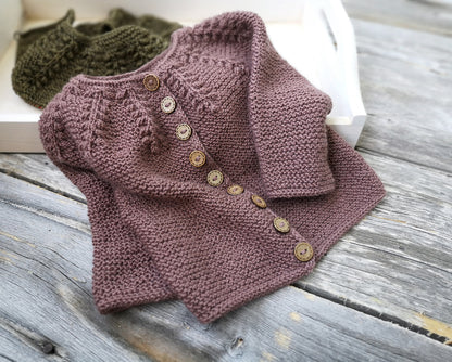 Raunioiset Mini Cardigan Knitting Pattern