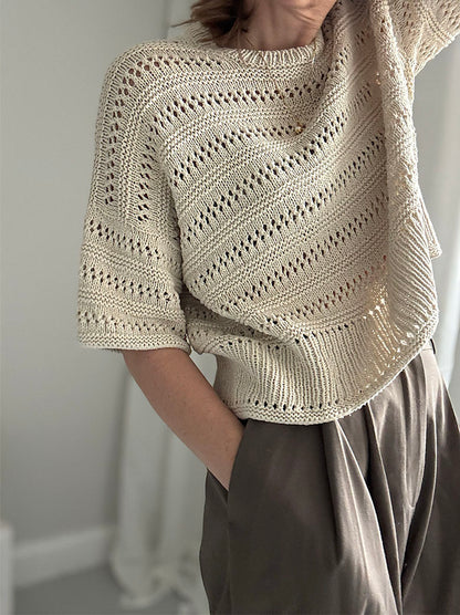 Lacey Loop Tee Knitting Pattern