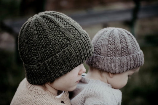 Kids & Adults Ribbed Beanie Knitting Pattern