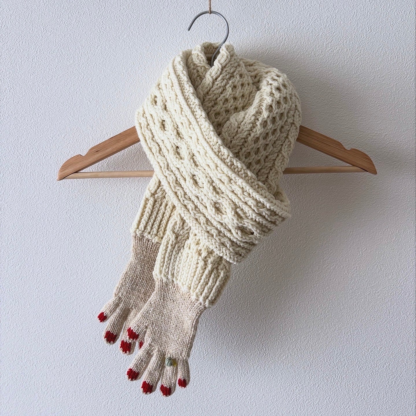 Hands Scarf Knitting Pattern