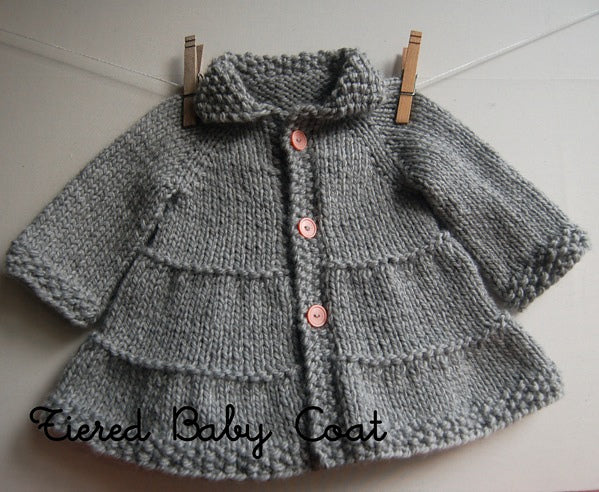 Baby + Toddler Tiered Coat Knitting Pattern