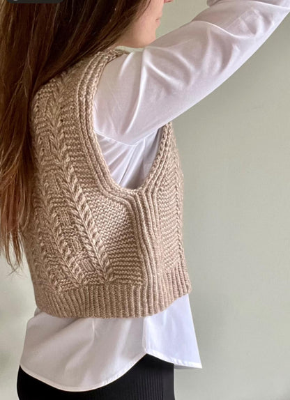 Herbarium Slipover Knitting Pattern Aran Knitting Pattern