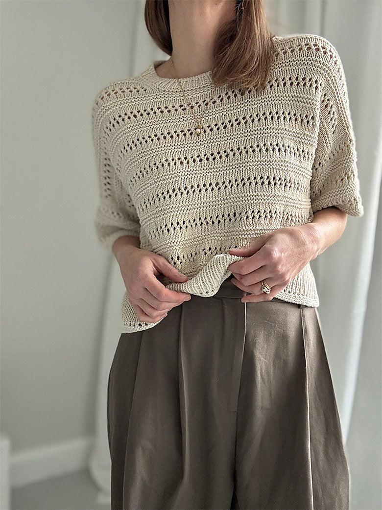 Lacey Loop Tee Knitting Pattern