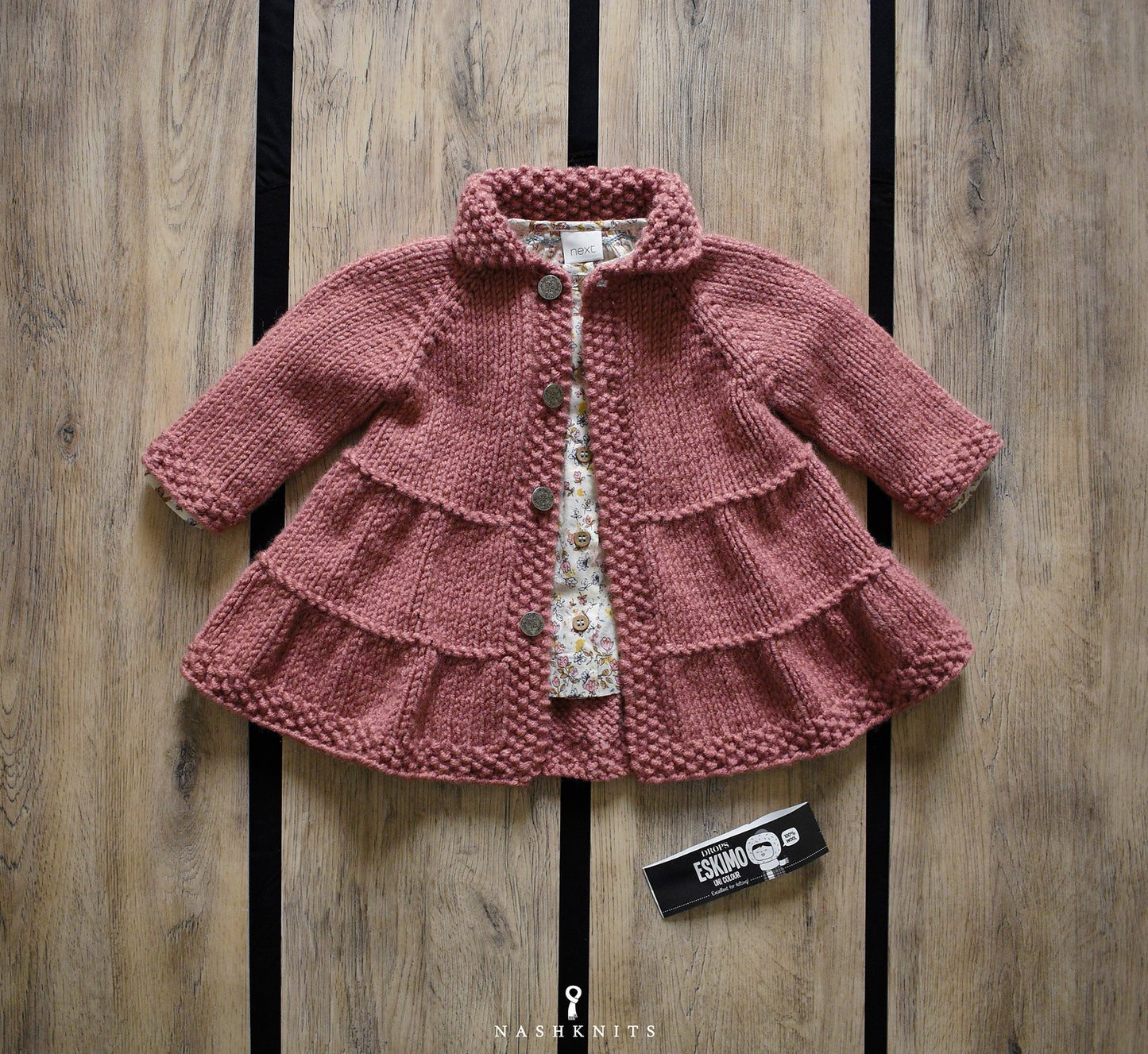 Baby + Toddler Tiered Coat Knitting Pattern