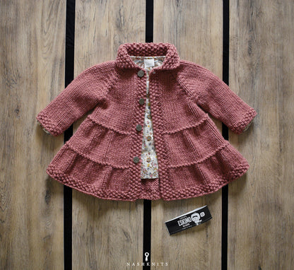 Baby + Toddler Tiered Coat Knitting Pattern