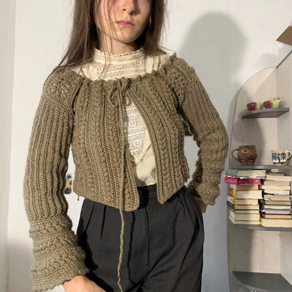 Vintage Autumn Fall Cardigan Crochet Pattern
