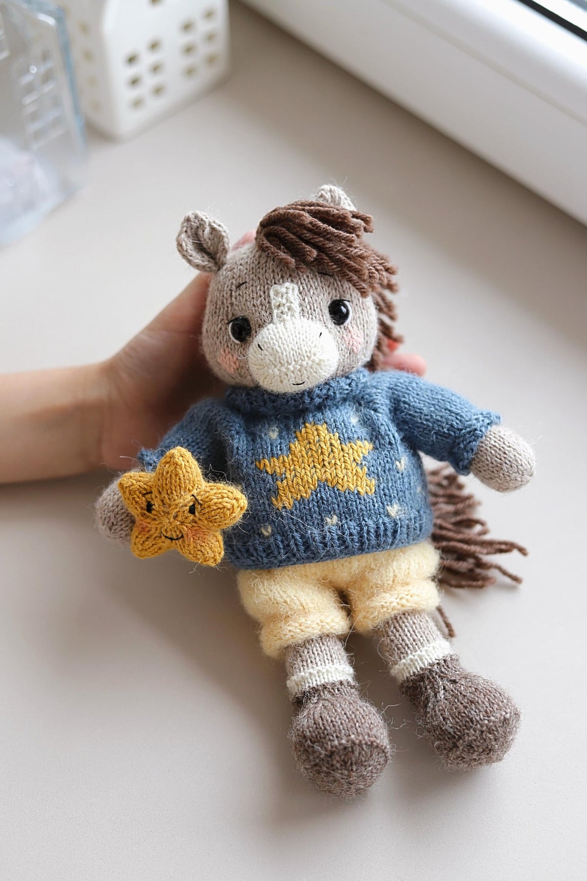 Amigurumi Horse with Removable Clothes Knitting Pattern