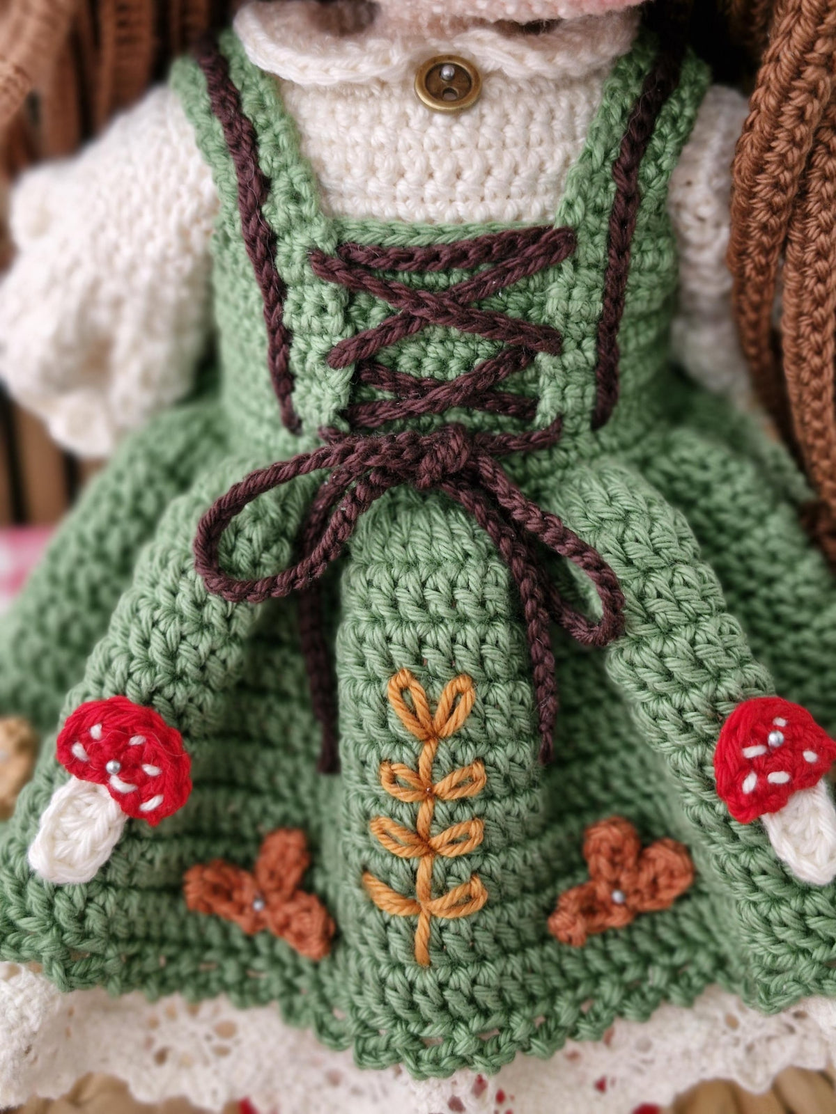 Whimsical Mushroom Doll Crochet Pattern