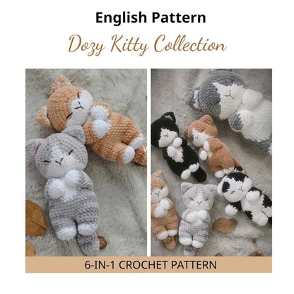 6 in 1 Kitty Collection Crochet Pattern