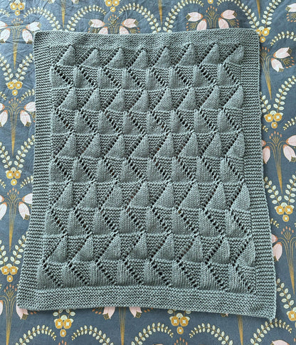 Zig Zag Baby Blanket Knitting Pattern