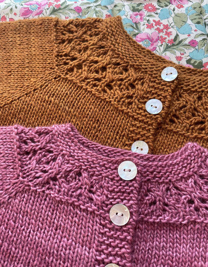 Vintage Flair Cardigan Knitting Pattern