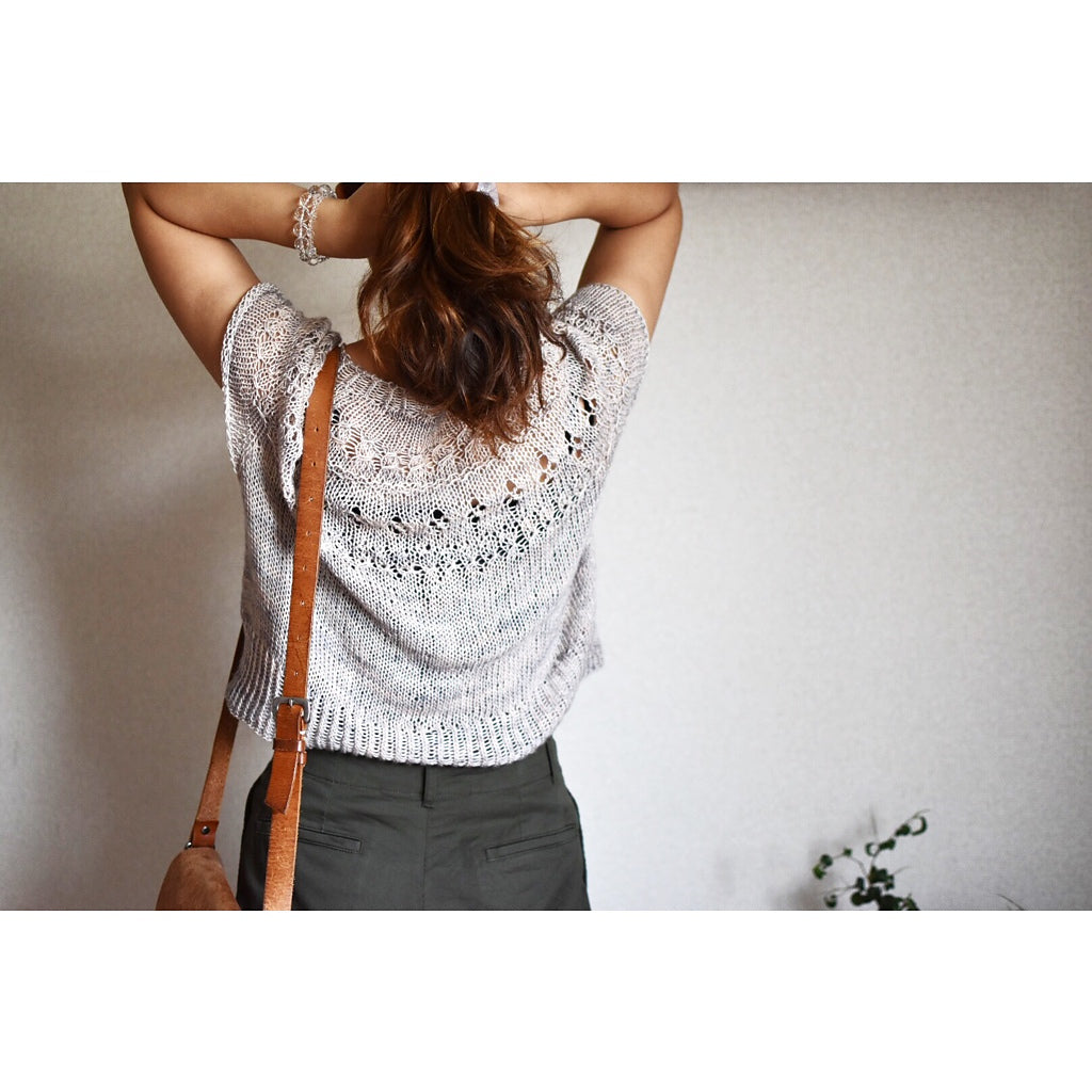 Top-down Round Yoke Pullover Knitting Pattern
