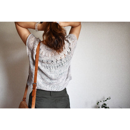 Top-down Round Yoke Pullover Knitting Pattern