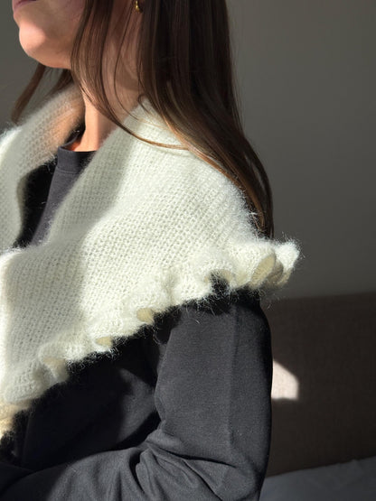 Celine Ruffle Shawl Beginner Friendly Crochet Pattern