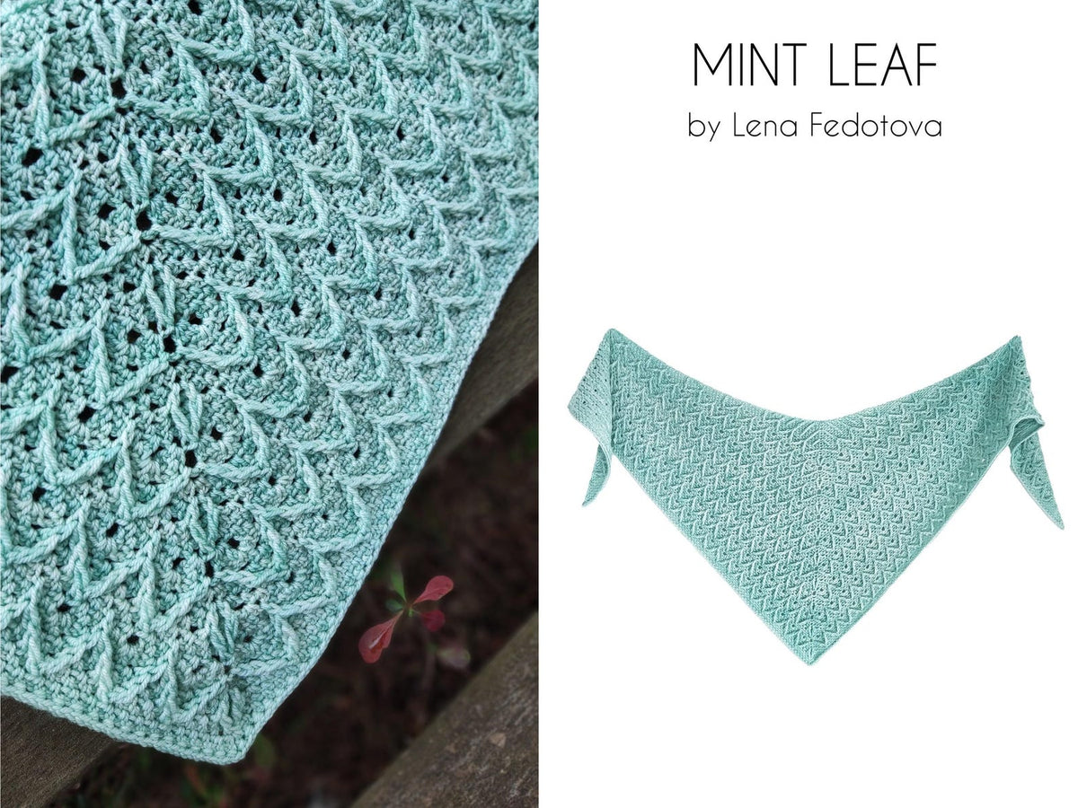 Mint Leaf Shawl Crochet Pattern