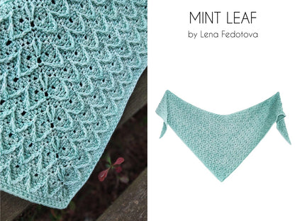 Mint Leaf Shawl Crochet Pattern