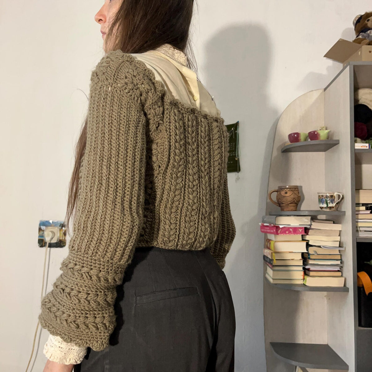 Vintage Autumn Fall Cardigan Crochet Pattern