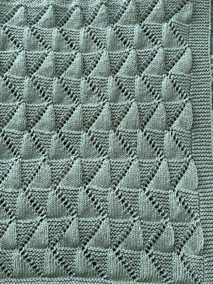 Zig Zag Baby Blanket Knitting Pattern