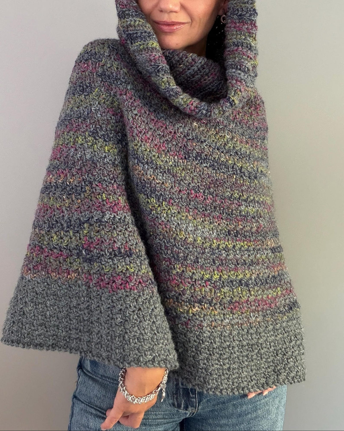 Dalia Hooded Poncho Crochet Pattern