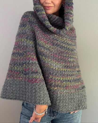 Dalia Hooded Poncho Crochet Pattern