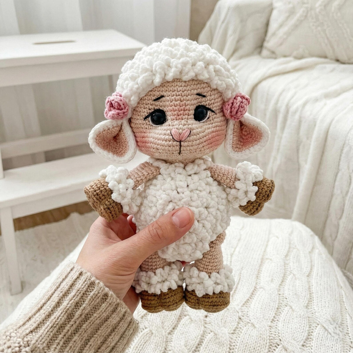 Plush Sheep Toy Crochet Pattern