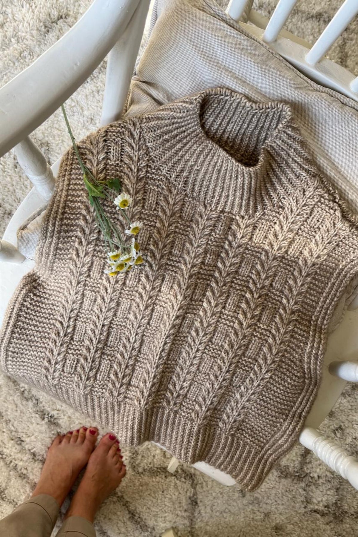 Herbarium Slipover Knitting Pattern Aran Knitting Pattern