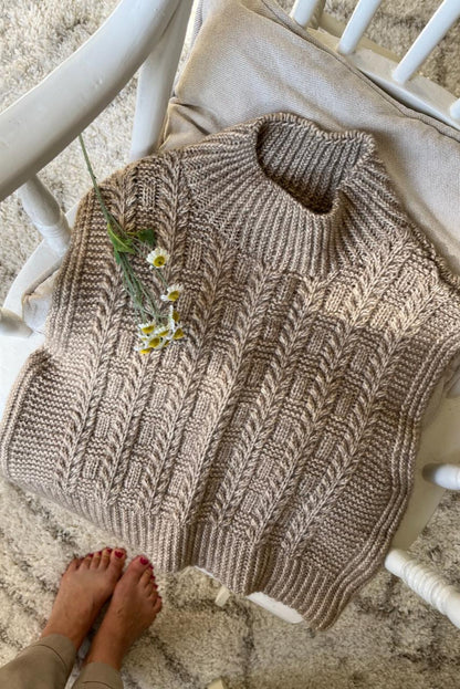 Herbarium Slipover Knitting Pattern Aran Knitting Pattern