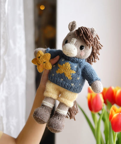 Amigurumi Horse with Removable Clothes Knitting Pattern